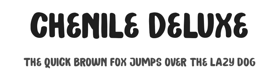 Chenile Deluxe by Letterhend Studio — Decorative Font