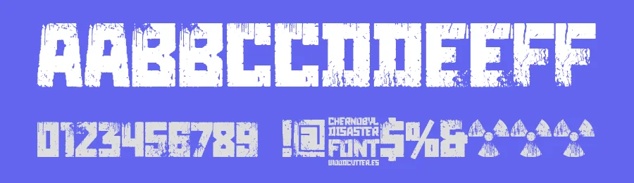 Chernobyl by Woodcutter — Decorative Font — thumbnail 3