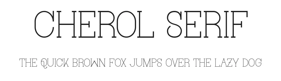 Cherol Serif