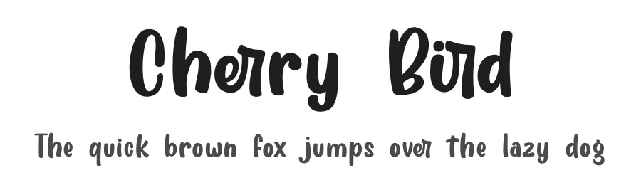 Cherry Bird by Rochart Studio — Decorative Font