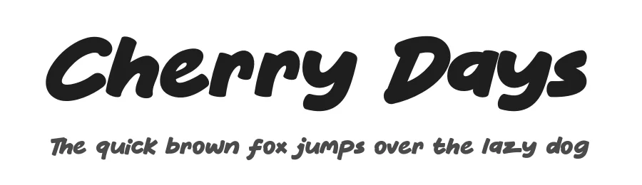 Cherry Days by KhurasanΒ β Decorative Font