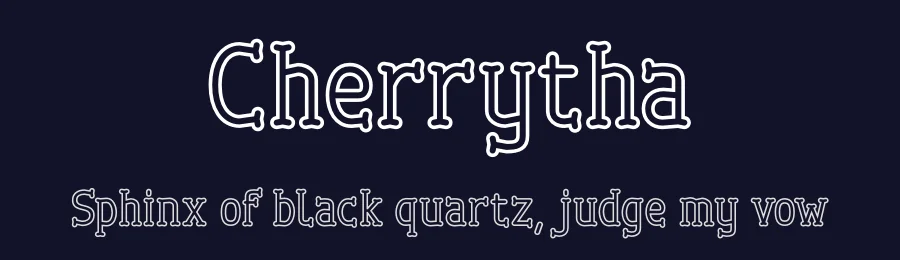 Cherrytha by 7NTypes — Decorative Font — thumbnail 2