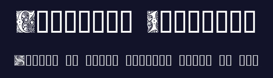 Cheshire Initials by House of Lime — Decorative Font — thumbnail 2