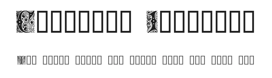 Cheshire Initials by House of Lime — Decorative Font
