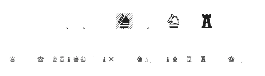 Chess Magnetic by Armando Hernandez Marroquin — Dingbats Font