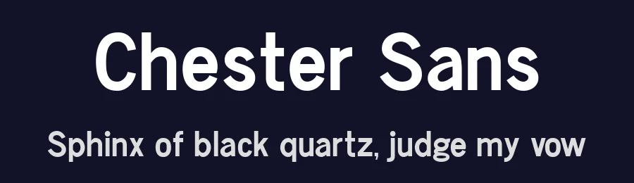 Chester Sans by Boris Garic — Sans Serif Font — thumbnail 2