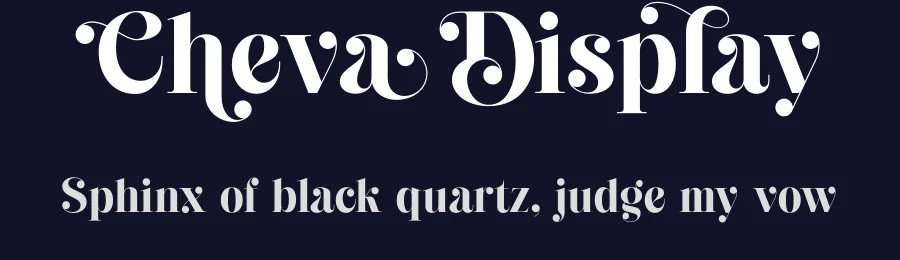 Cheva Display by Letteralle Studios — Decorative Font — thumbnail 2