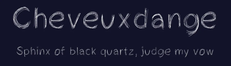 Cheveuxdange by Peax Webdesign — Script Handwritten Font — thumbnail 2