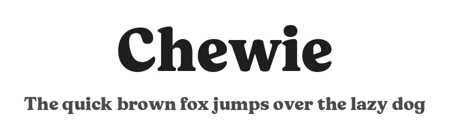 Chewie by Font People — Serif Font
