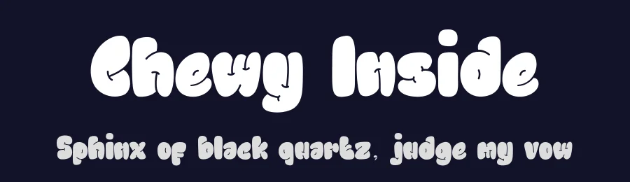 Chewy Inside by Typeline Studio — Decorative Font — thumbnail 2