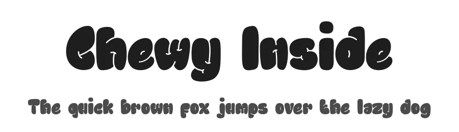 Chewy Inside by Typeline Studio — Decorative Font