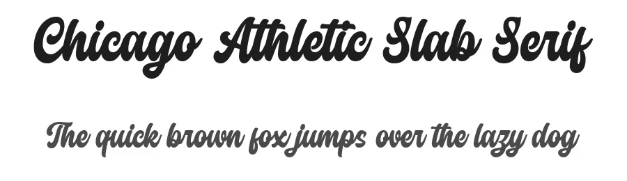 Chicago Athletic Slab Serif by Blankids β Decorative Font
