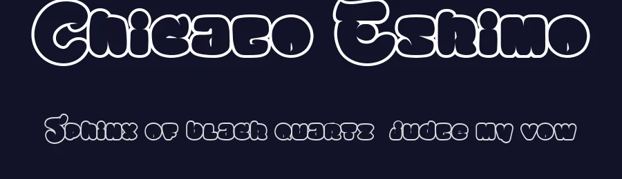 Chicago Eskimo by Maelle.K | Thomas Boucherie — Decorative Font — thumbnail 2