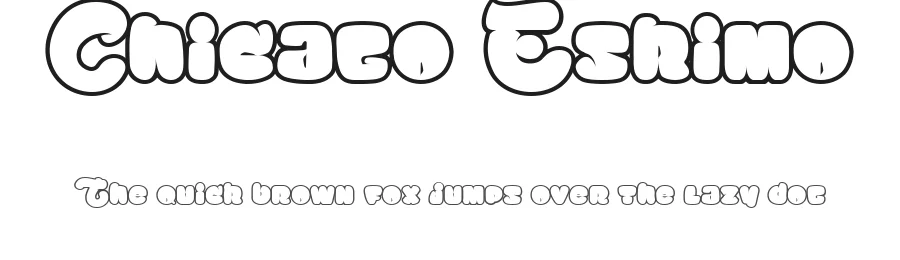 Chicago Eskimo by Maelle.K | Thomas Boucherie — Decorative Font