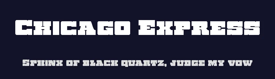 Chicago Express by Iconian Fonts — Decorative Font — thumbnail 2