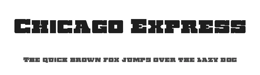 Chicago Express by Iconian Fonts — Decorative Font