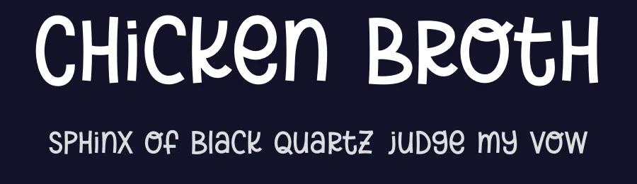 Chicken Broth by Toko Laris Djaja — Decorative Font — thumbnail 2