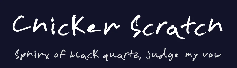 Chicken Scratch by FontPanda — Script Handwritten Font — thumbnail 2