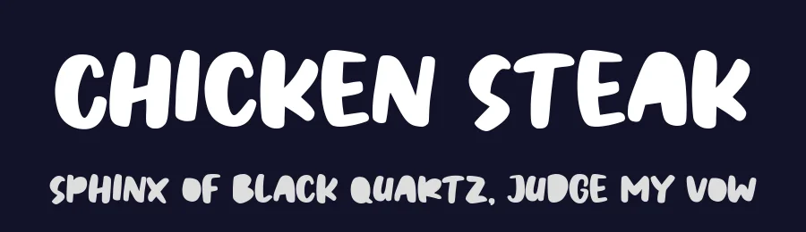 Chicken Steak by The Typerex — Decorative Font — thumbnail 2