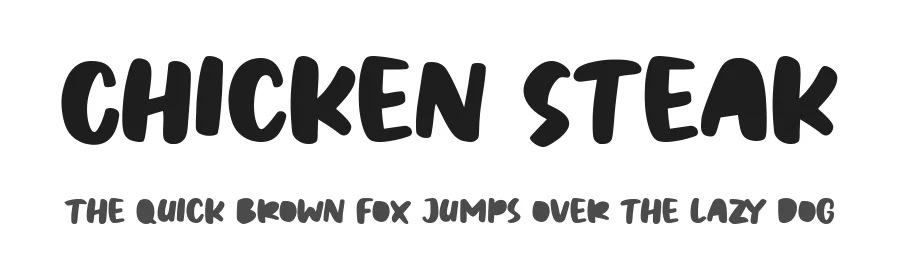 Chicken Steak by The Typerex — Decorative Font