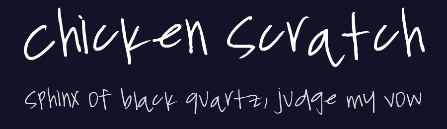 Chicken Scratch by FontPanda — Script Handwritten Font — thumbnail 2