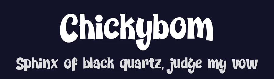 Chickybom by DumadiStyle — Decorative Font — thumbnail 2