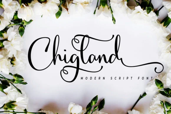 Chigland Font by akrtype β Script Handwritten Font