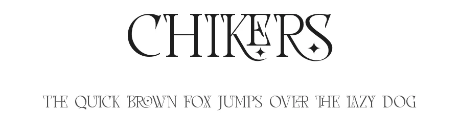 Chikers by Penatic Studio — Serif Font