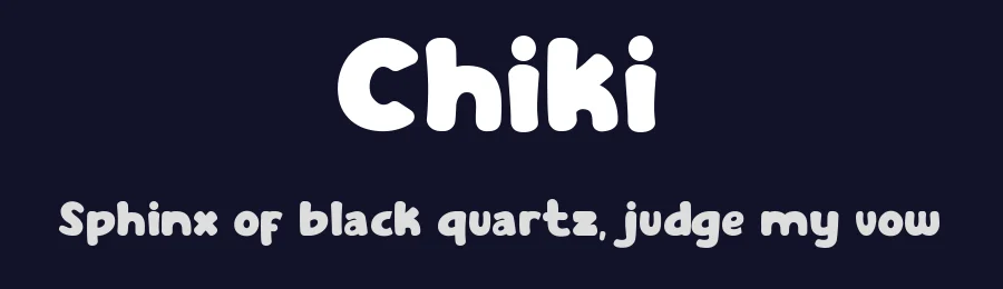 Chiki by Kong Font — Decorative Font — thumbnail 2