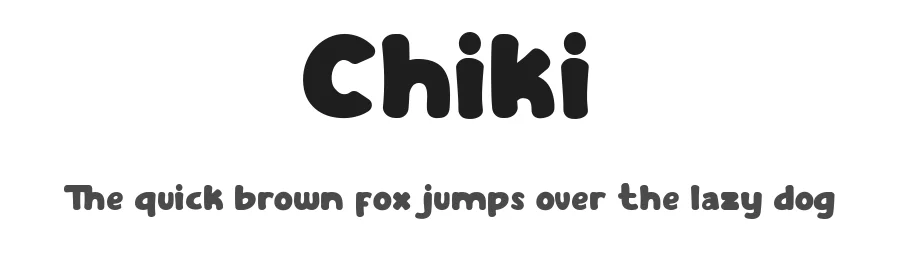 Chiki by Kong Font — Decorative Font