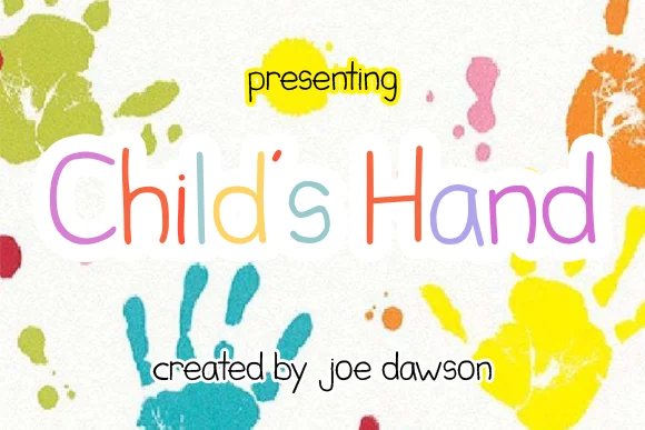 Child's Hand Font by Joe Dawson — Script Handwritten Font — thumbnail 2