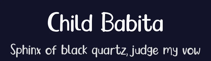 Child Babita by UI Creative — Decorative Font — thumbnail 2