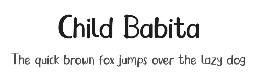 Child Babita by UI Creative — Decorative Font