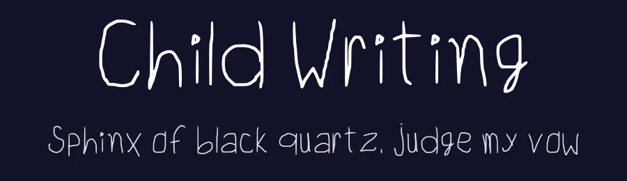 Child Writing by Jp — Script Handwritten Font — thumbnail 2