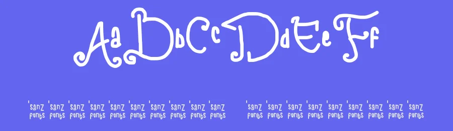 Child Writing by 'Sanz Font — Script Handwritten Font — thumbnail 3
