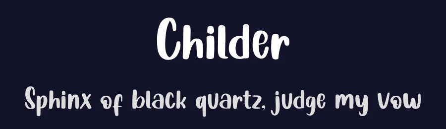 Childer by RantautypeStudio — Decorative Font — thumbnail 2