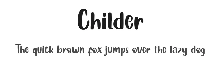 Childer by RantautypeStudio — Decorative Font