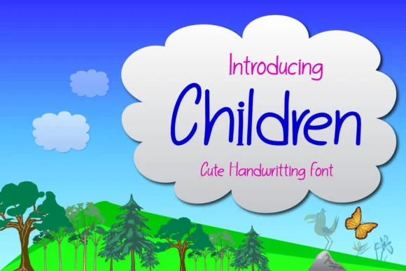 Children Font by Mahesa Design — Script Handwritten Font