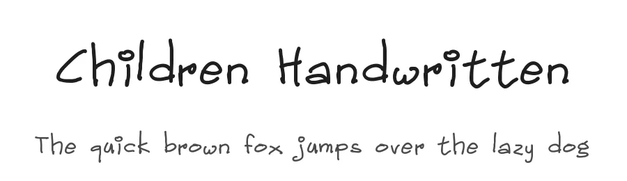 Children Handwritten