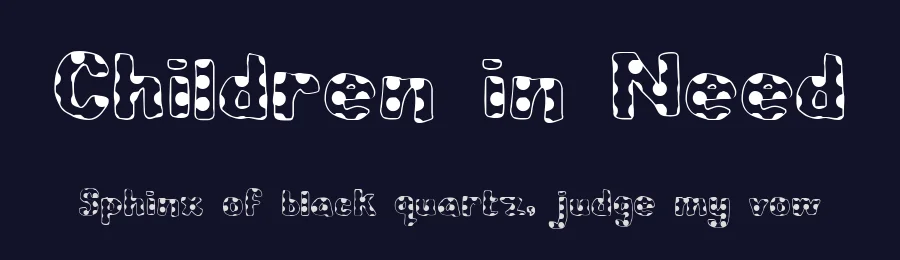 Children in Need by KiddieFonts — Decorative Font — thumbnail 2