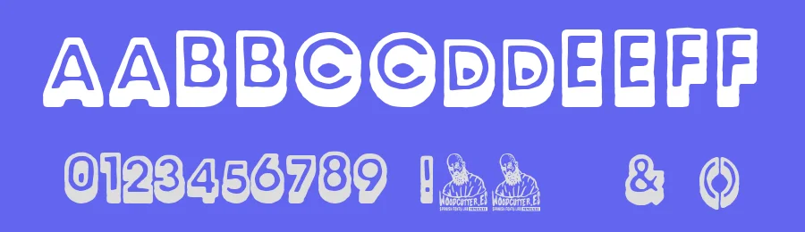 Children Tittle by Woodcutter — Decorative Font — thumbnail 3