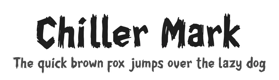 Chiller Mark by Denustudios — Decorative Font
