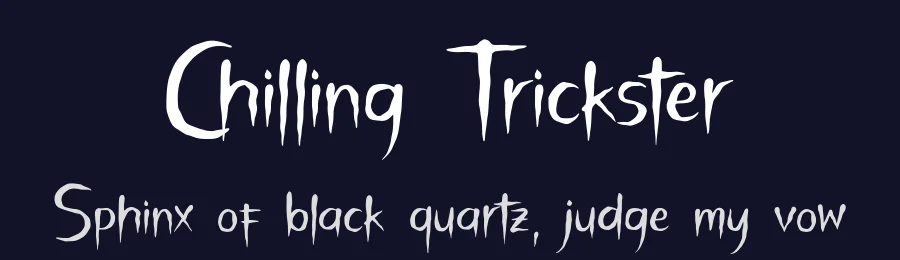 Chilling Trickster by Alpaprana Studio — Decorative Font — thumbnail 2