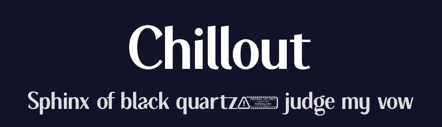 Chillout by Kong Font — Sans Serif Font — thumbnail 2
