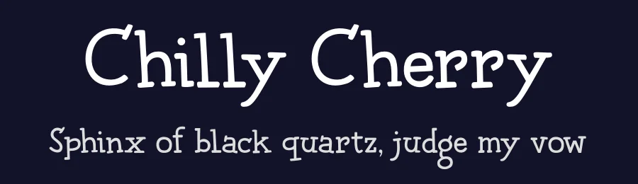 Chilly Cherry by Hanoded — Decorative Font — thumbnail 2