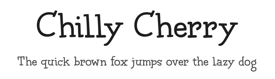 Chilly Cherry by Hanoded — Decorative Font