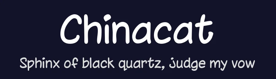 Chinacat by DogStar — Decorative Font — thumbnail 2