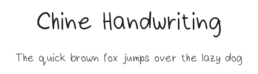 Chine Handwriting