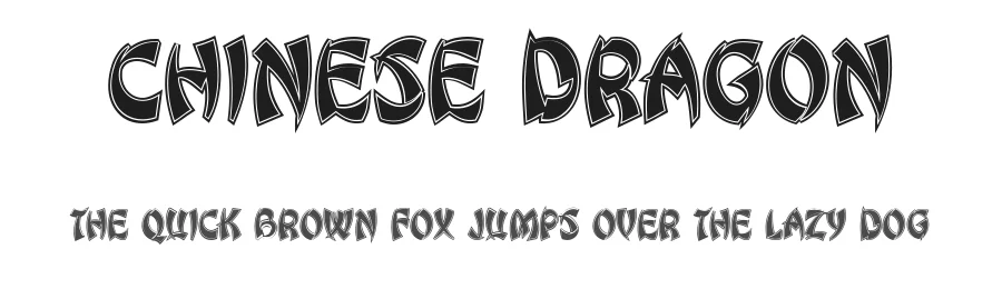 Chinese Dragon by Vladimir Nikolic — Decorative Font