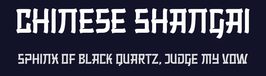 Chinese Shangai by Nirmana Visual — Decorative Font — thumbnail 2